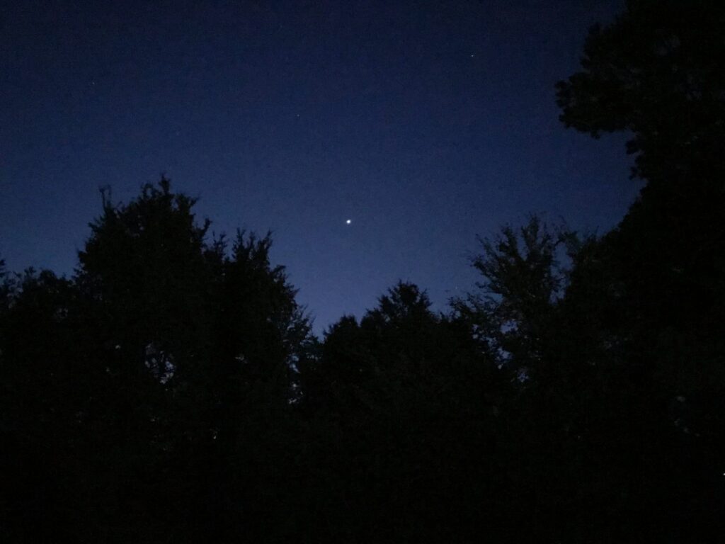 photo of Venus as the morning star